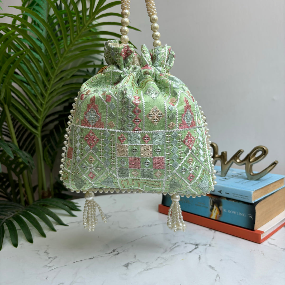 Luxury drawstring potli bag for wedding favors – The Wedding Element