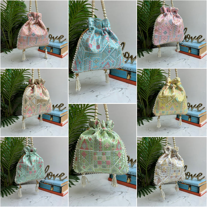 Luxury drawstring potli bag for wedding favors – The Wedding Element