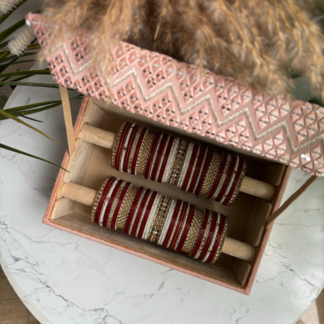 Elegance in Every Layer: Introducing Our Bangle & Chuda Boxes 🌸