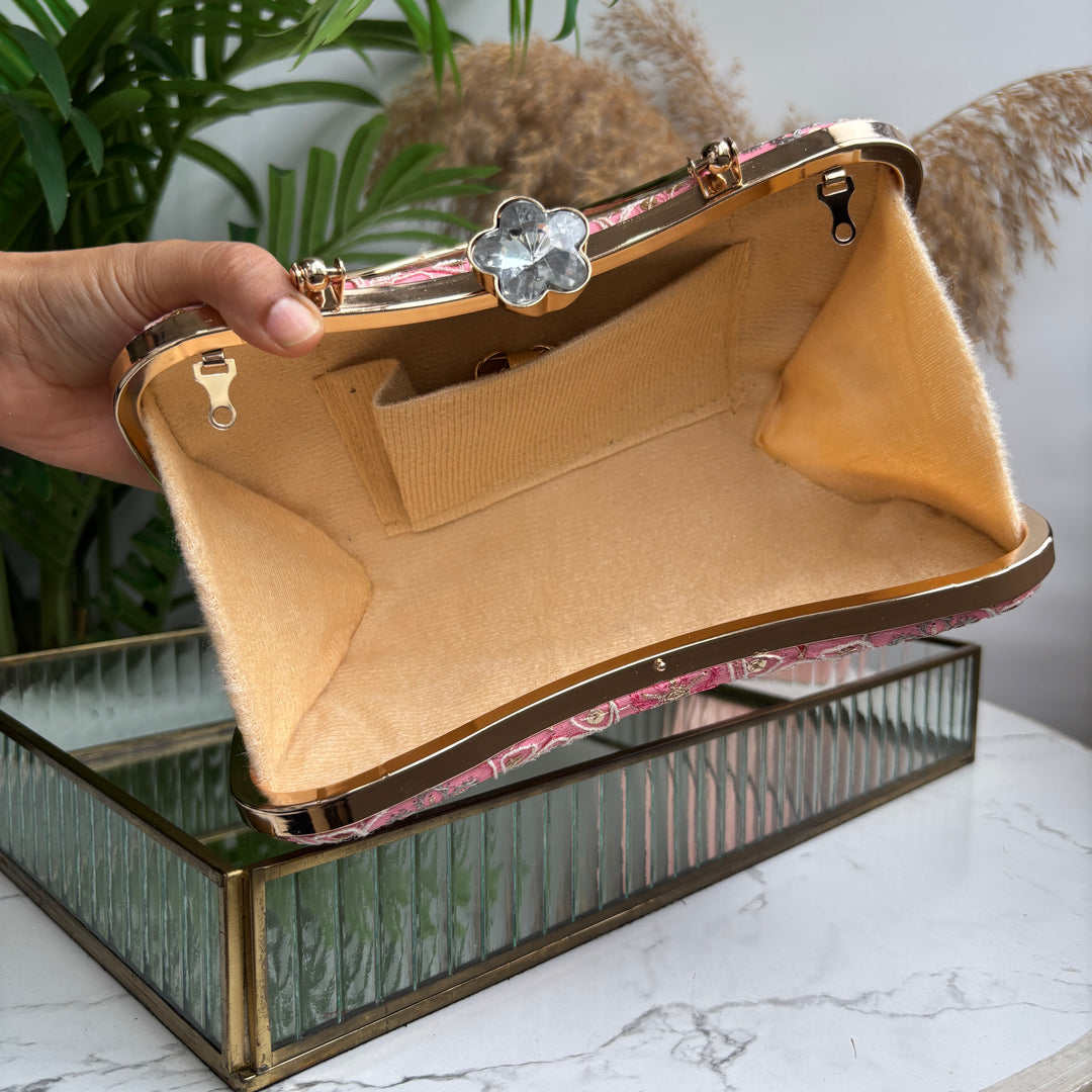 Floral Frame Clutch