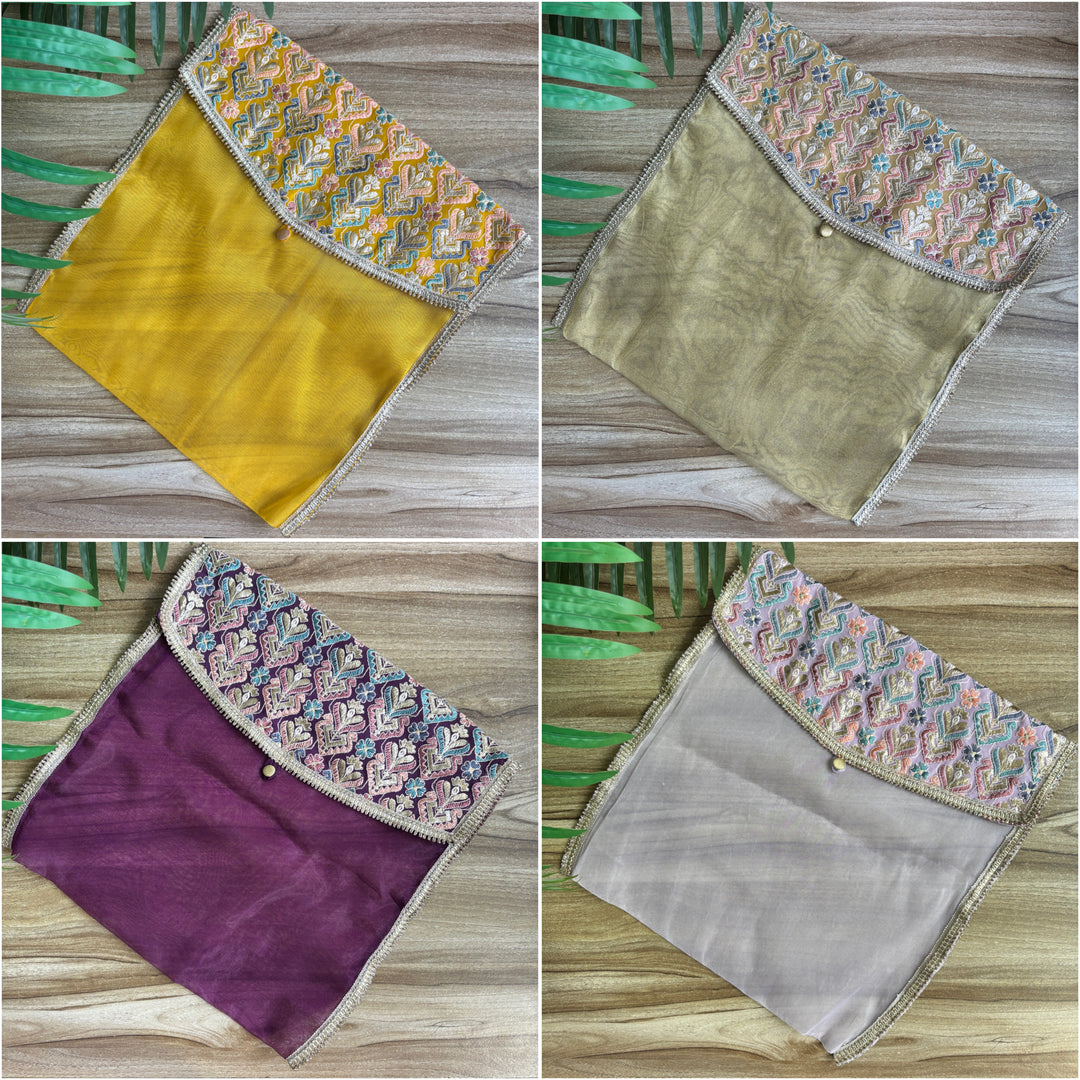 Motif Organza Trousseau Pouch