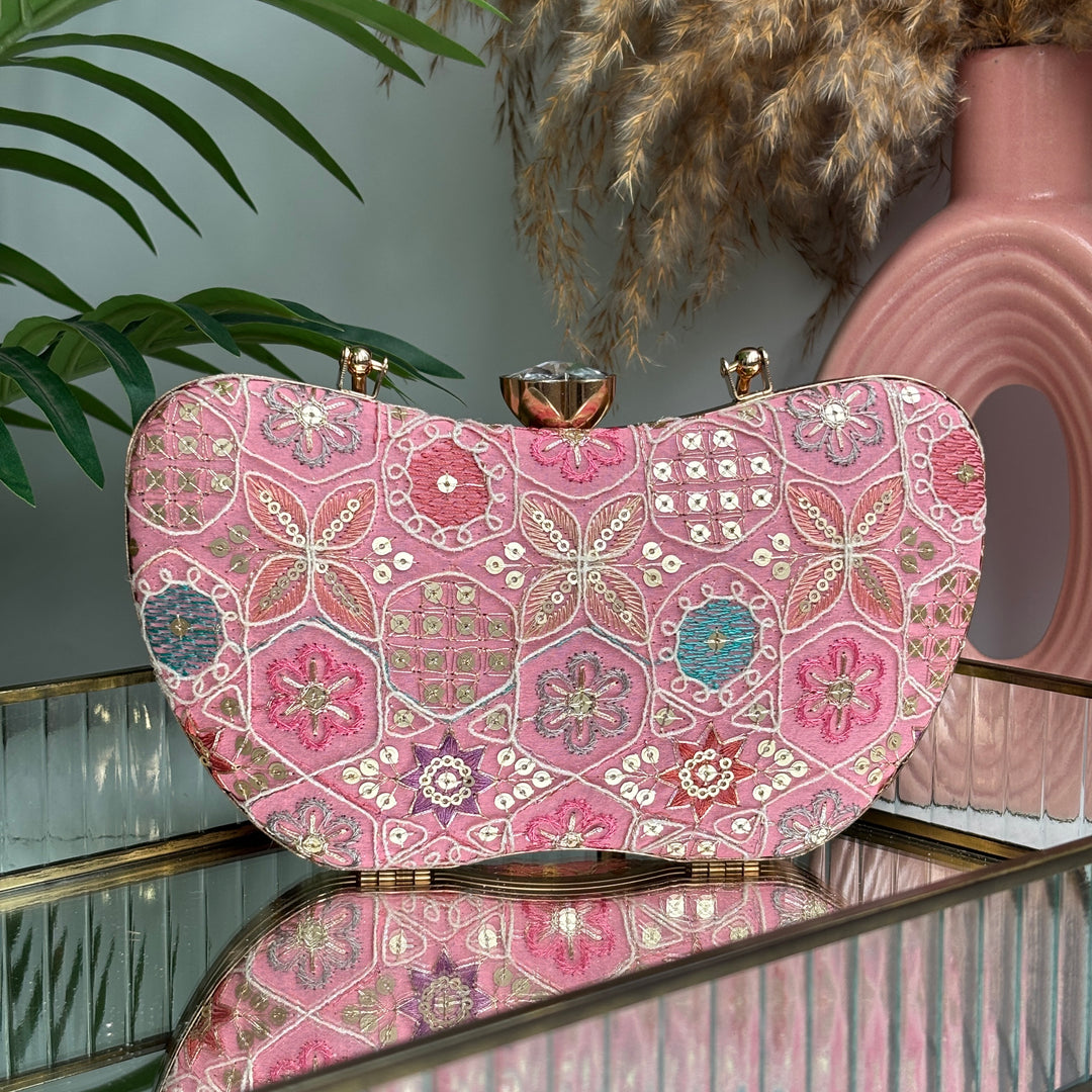 Floral Frame Clutch