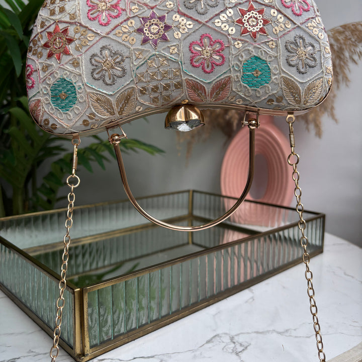 Floral Frame Clutch