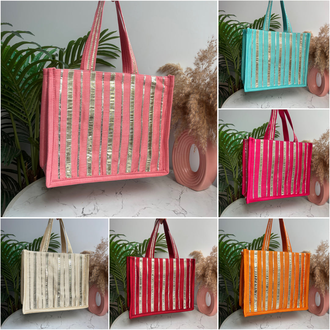 Gota patti Bags with zip - Large