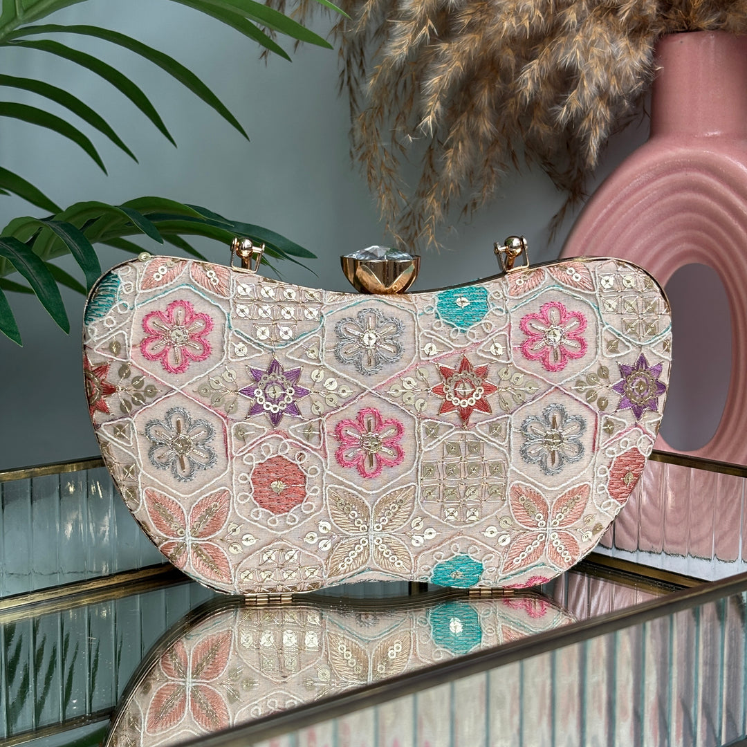 Floral Frame Clutch