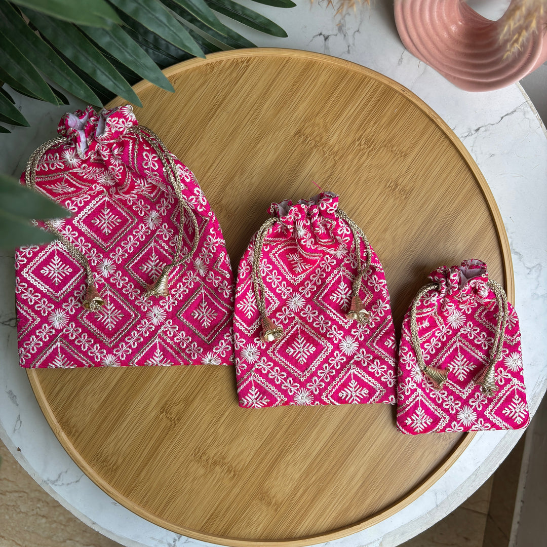 Sequin Lucknowi packaging potlis