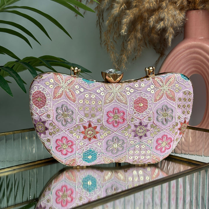 Floral Frame Clutch