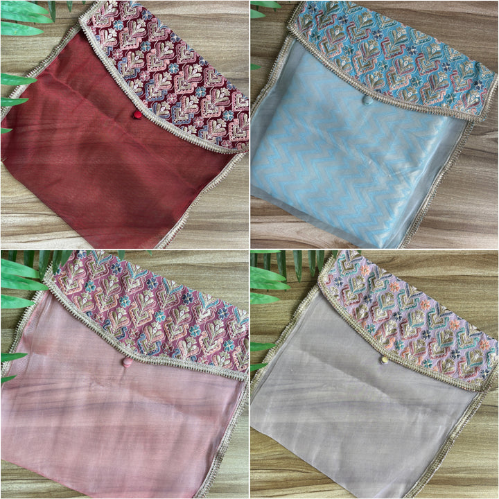 Motif Organza Trousseau Pouch