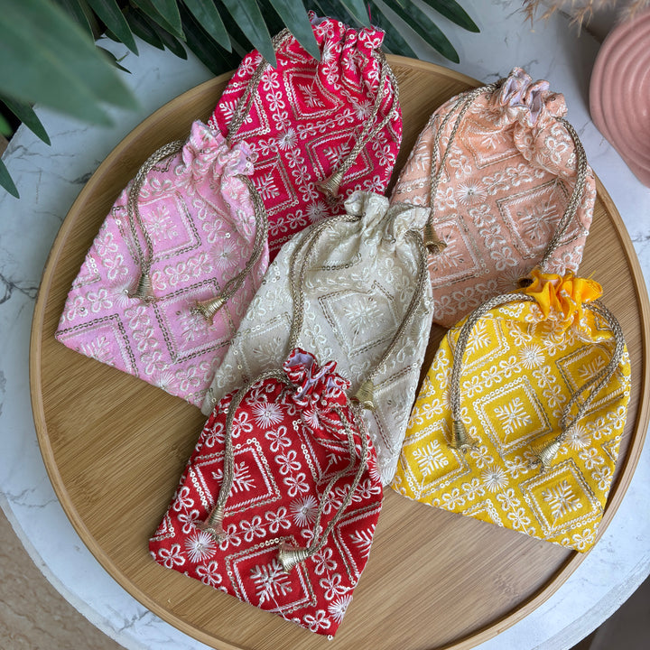 Sequin Lucknowi packaging potlis