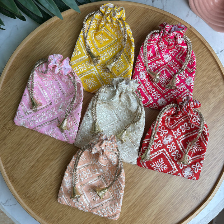 Sequin Lucknowi packaging potlis