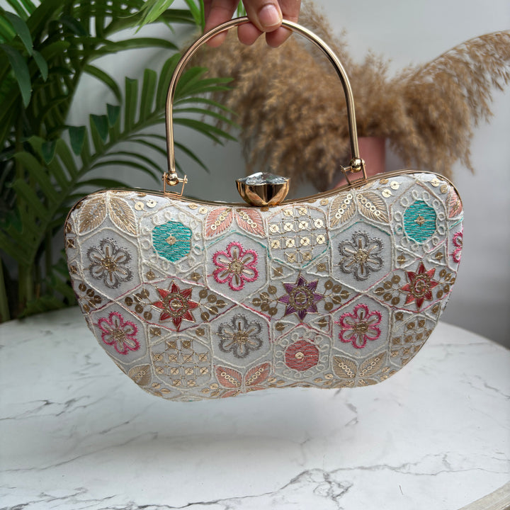 Floral Frame Clutch