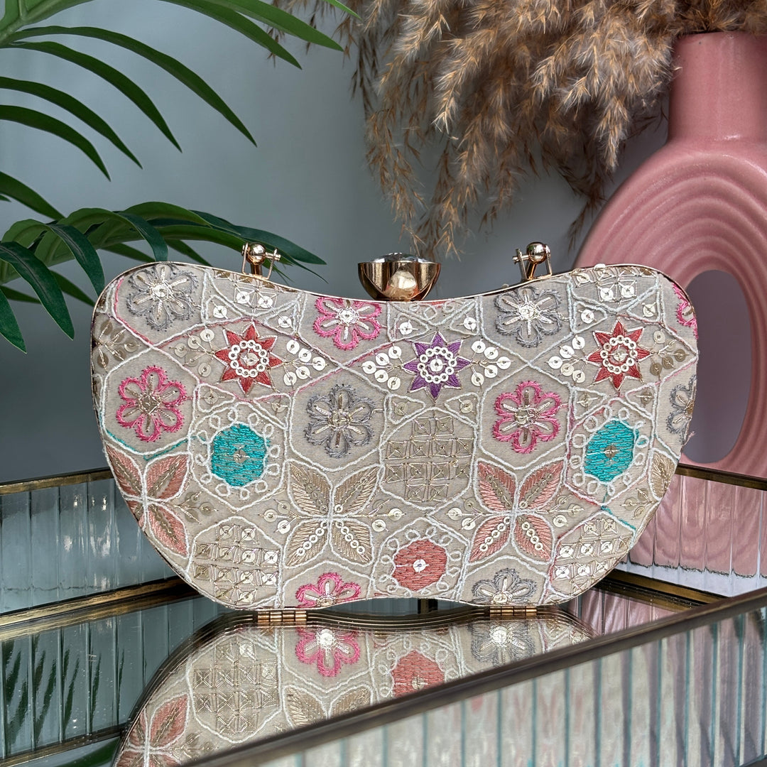 Floral Frame Clutch