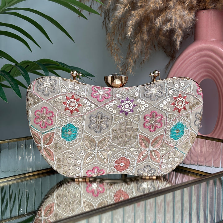 Floral Frame Clutch