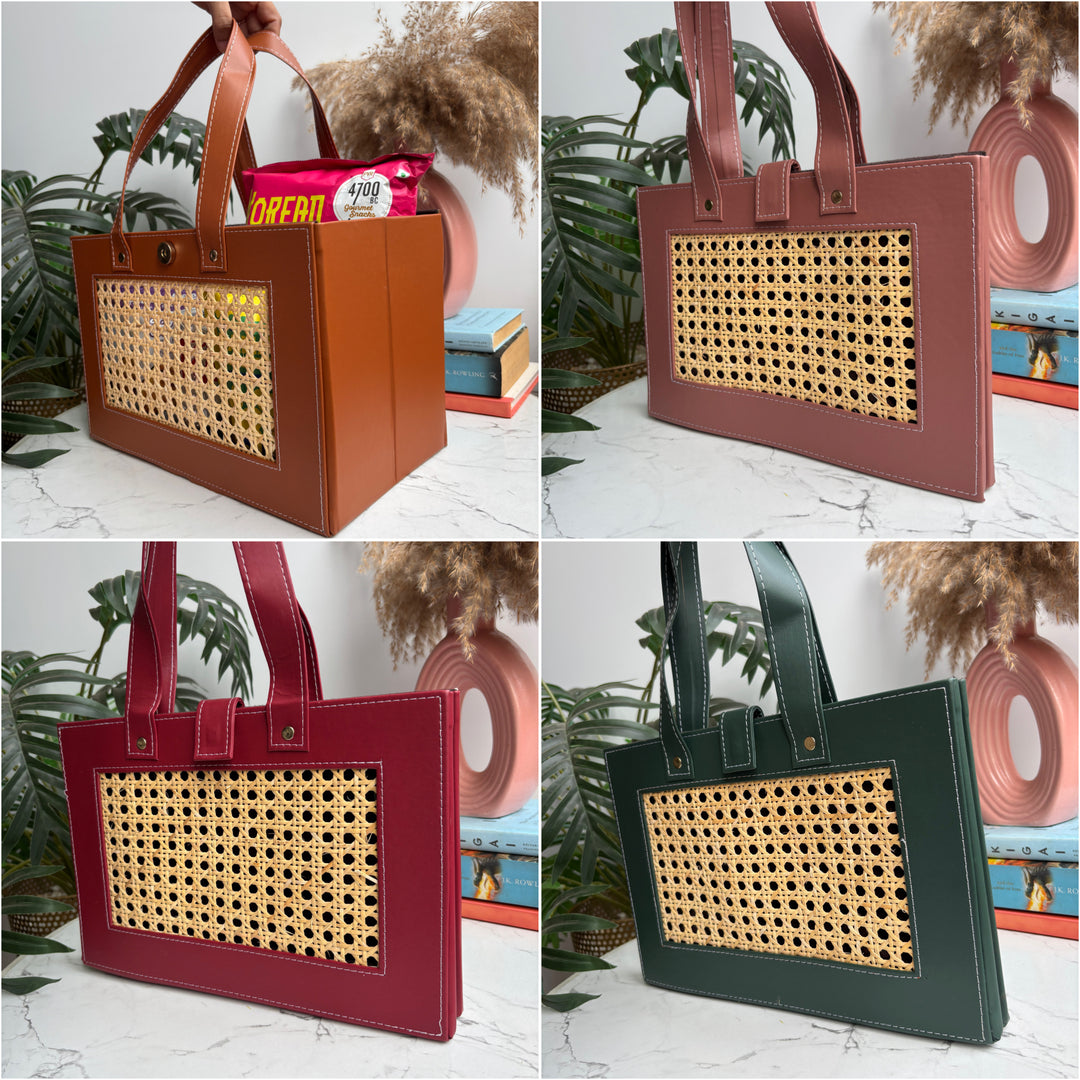 Luxe Collapsible Rattan Bags