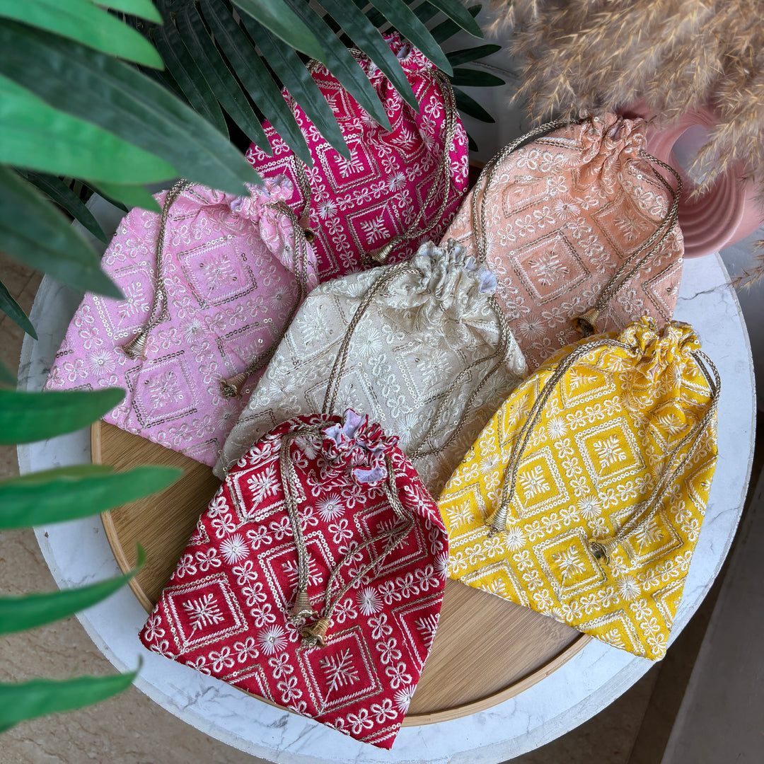 Sequin Lucknowi packaging potlis
