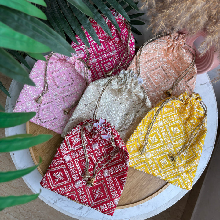 Sequin Lucknowi packaging potlis