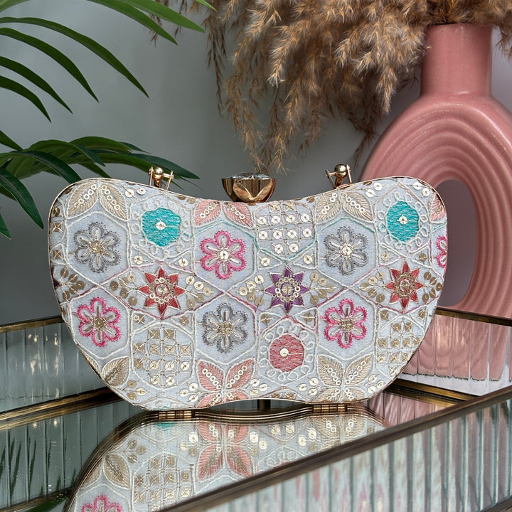 Floral Frame Clutch