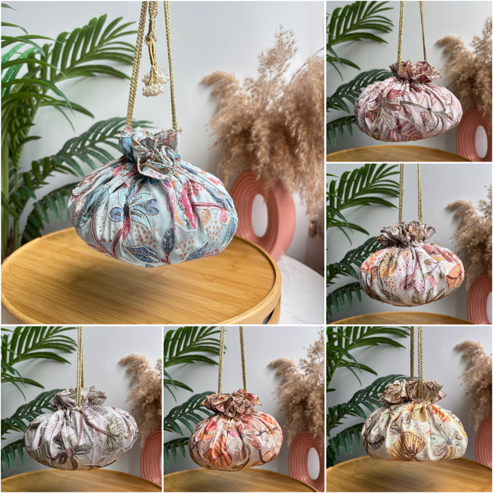 Floral Dual Tone potlis