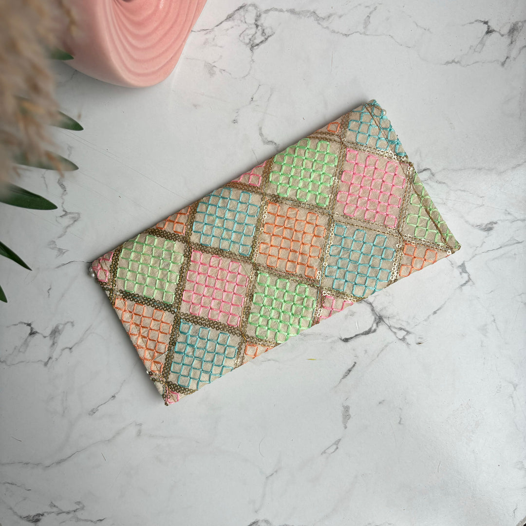 Threaded Sequin Envelopes