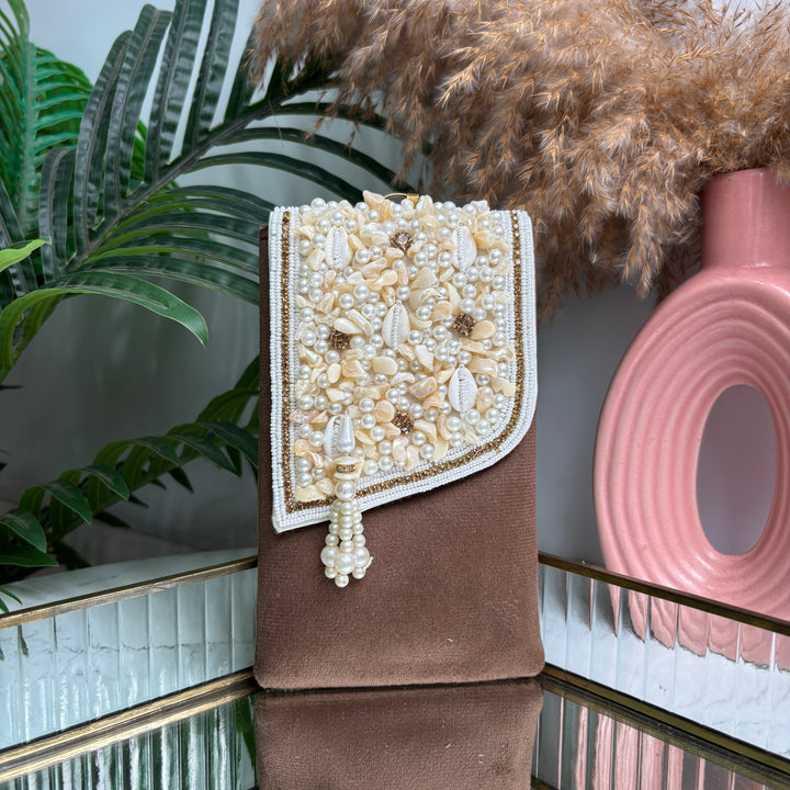 Suede Shell Handwork Mobile sleeve