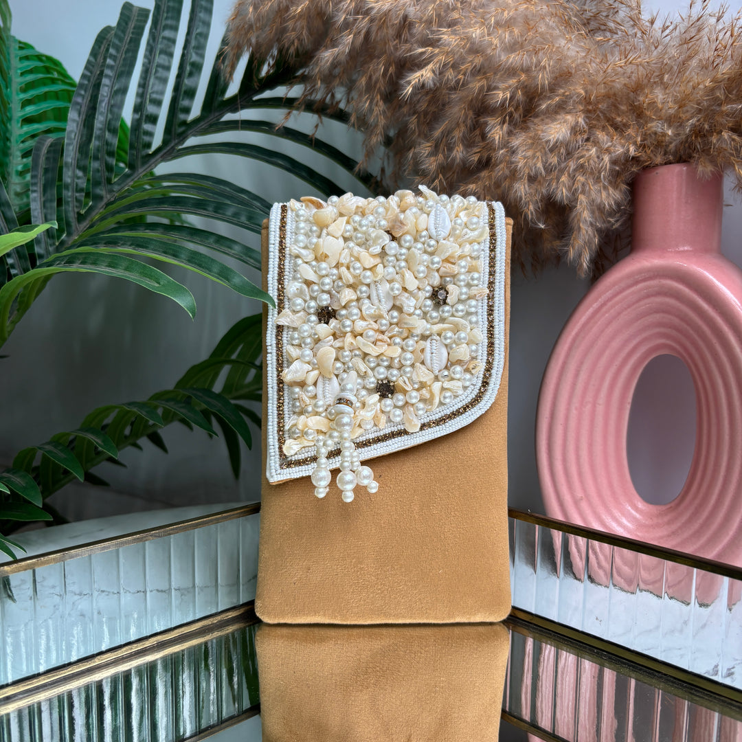 Suede Shell Handwork Mobile sleeve