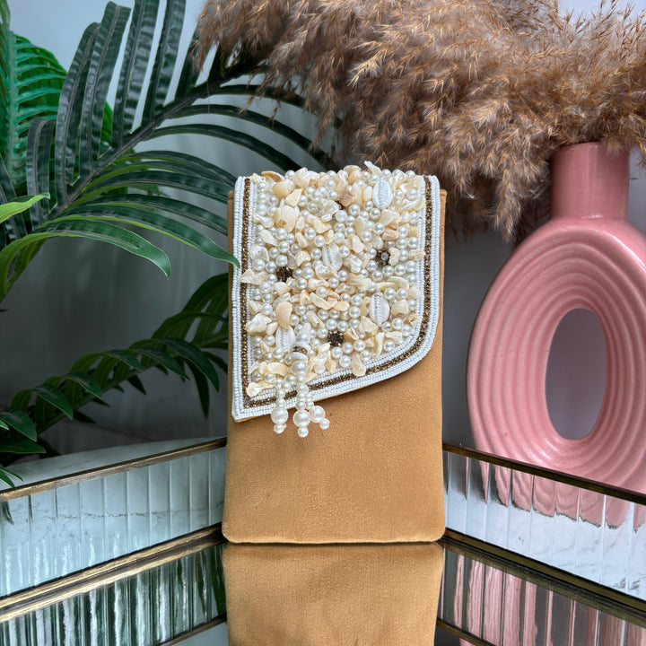 Suede Shell Handwork Mobile sleeve
