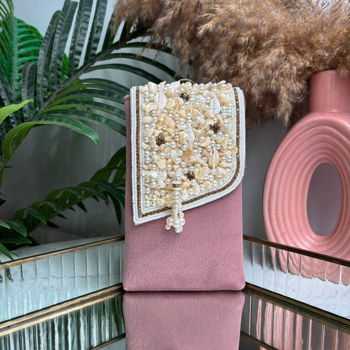 Suede Shell Handwork Mobile sleeve
