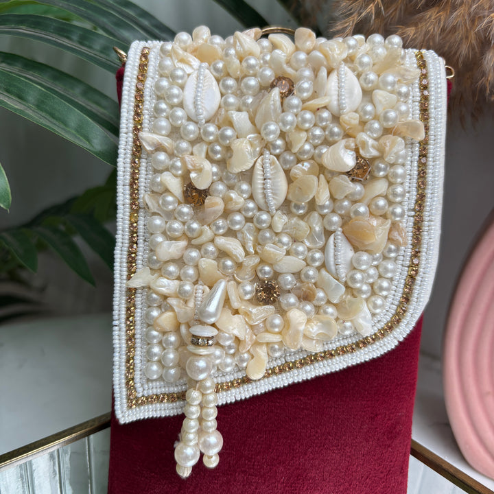 Suede Shell Handwork Mobile sleeve