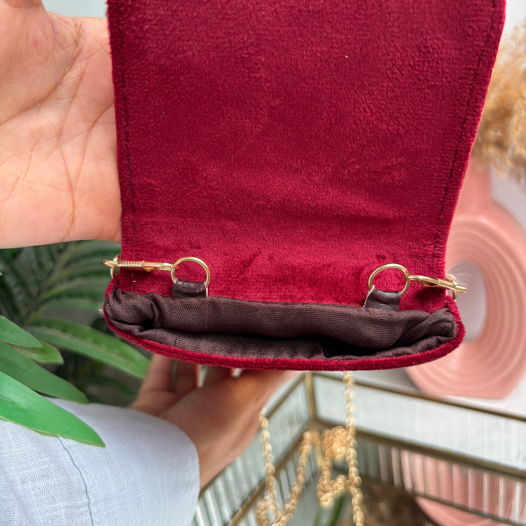 Suede Shell Handwork Mobile sleeve