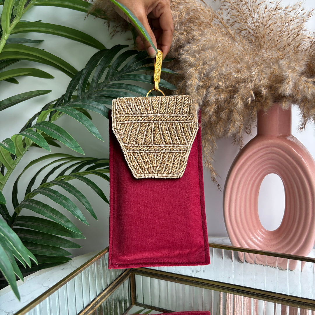 Suede Handwork Mobile sleeve - New