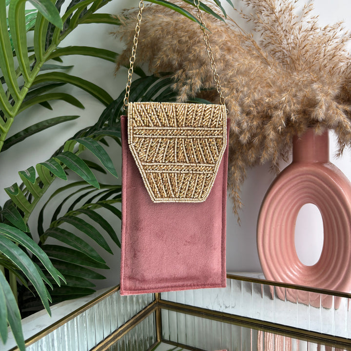 Suede Handwork Mobile sleeve - New