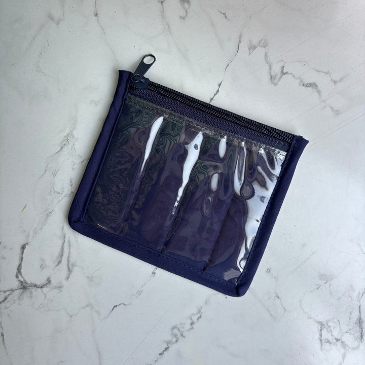 Stand-alone Earring pouches - Navy blue - Set of 10