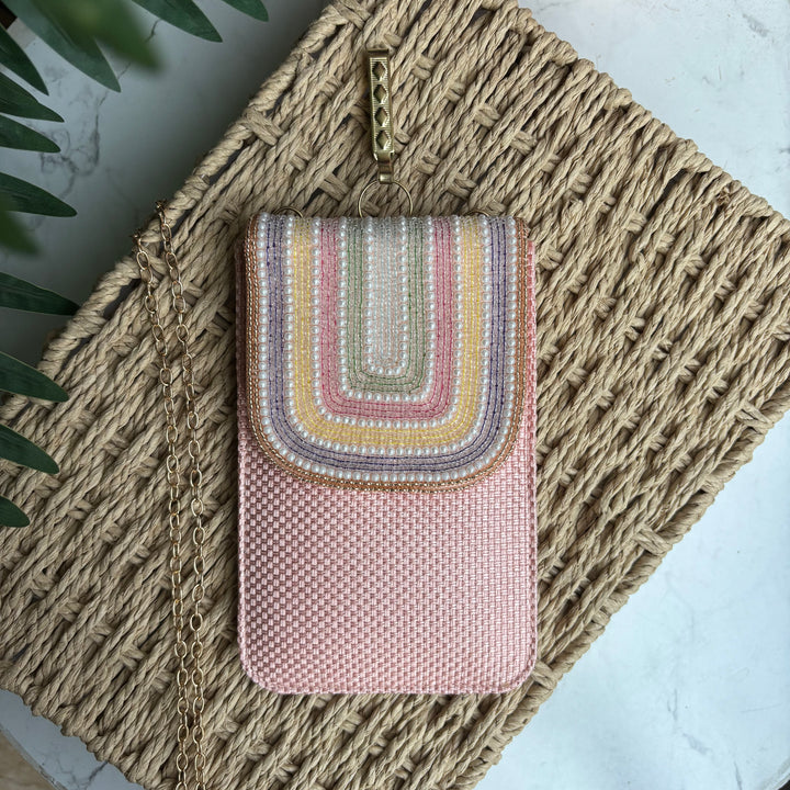 Jute Multicolour Mobile sleeve