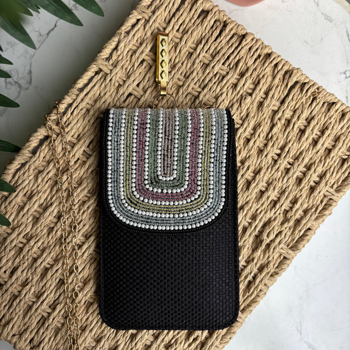 Jute Multicolour Mobile sleeve