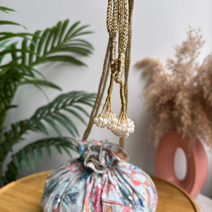 Floral Dual Tone potlis