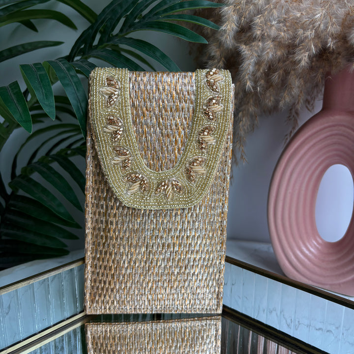 Jute Mettalic Mobile sleeve