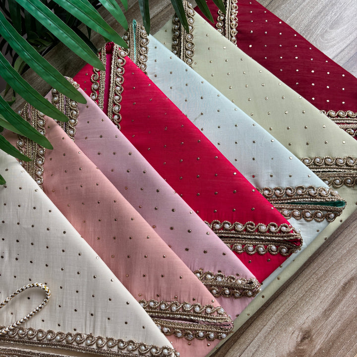 Polka Luxe Sari Wrap - Trousseau pouch