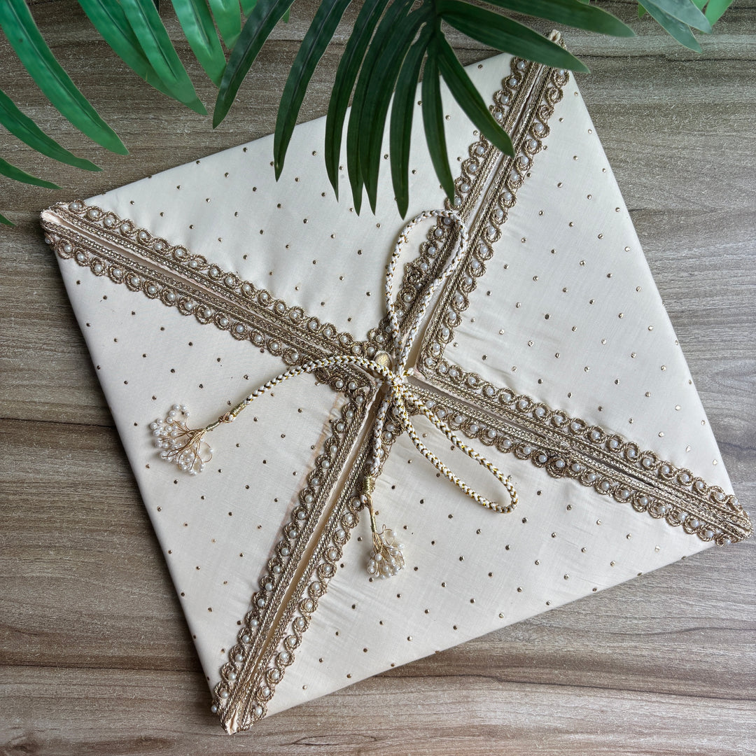 Polka Luxe Sari Wrap - Trousseau pouch
