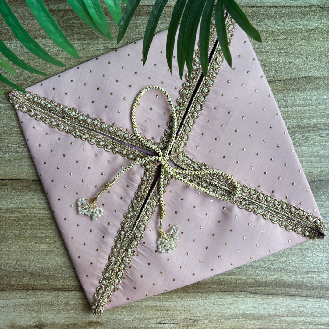 Polka Luxe Sari Wrap - Trousseau pouch