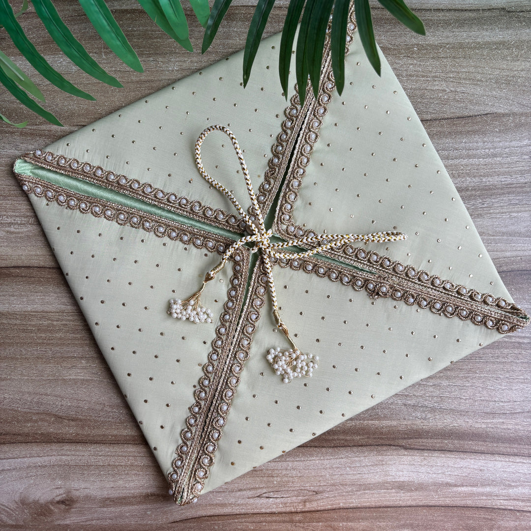 Polka Luxe Sari Wrap - Trousseau pouch