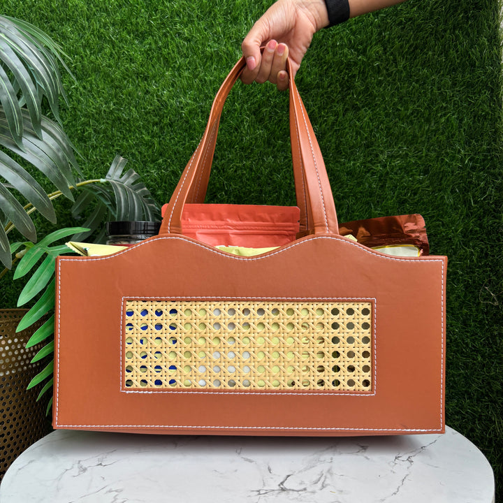 Luxe Collapsible Rattan Bags