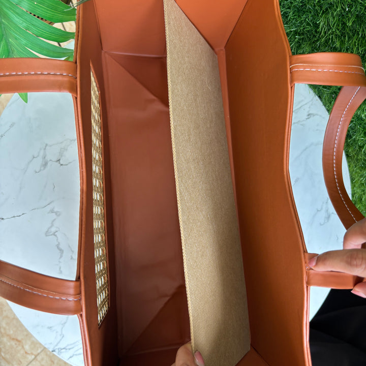 Luxe Collapsible Rattan Bags