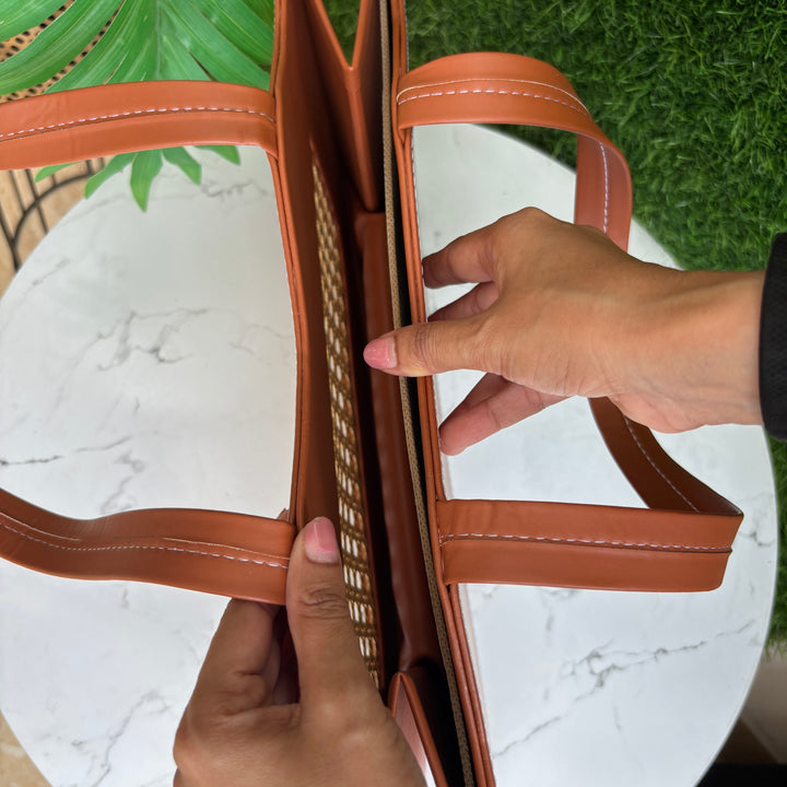 Luxe Collapsible Rattan Bags