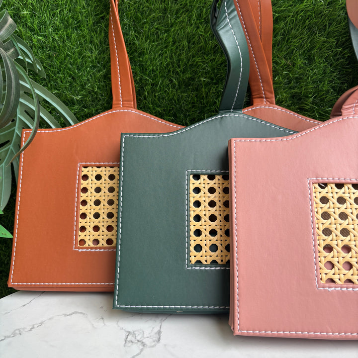 Luxe Collapsible Rattan Bags