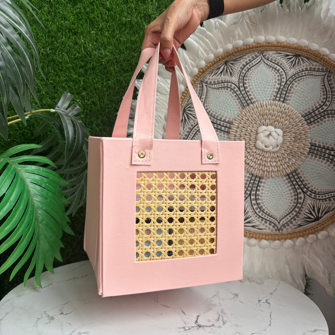 Mini Luxe Collapsible Rattan Bags