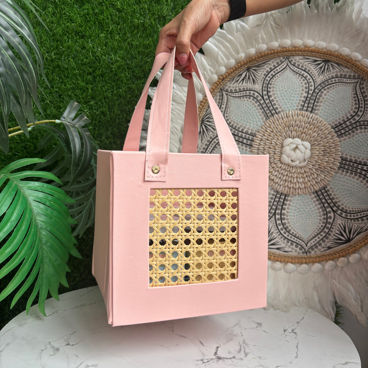 Mini Luxe Collapsible Rattan Bags