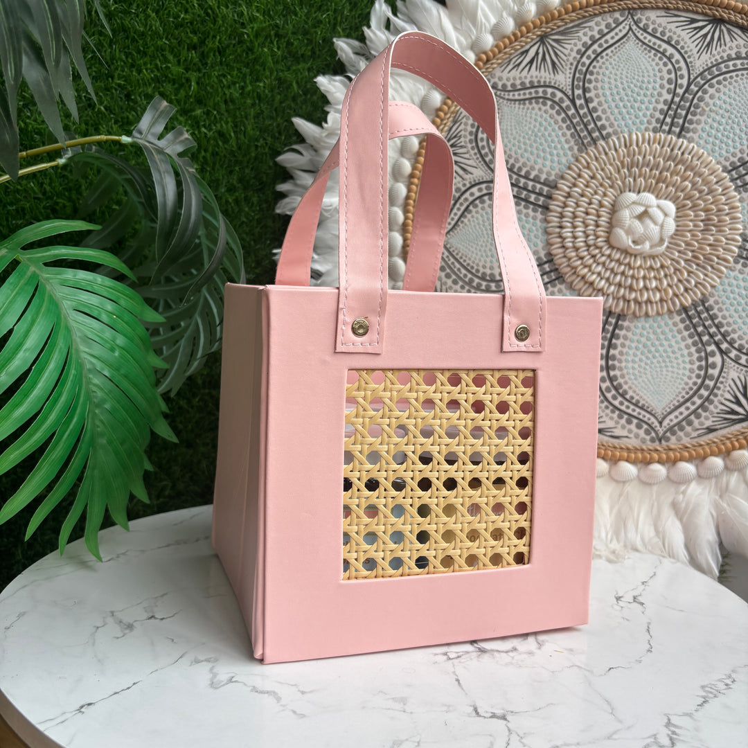 Mini Luxe Collapsible Rattan Bags