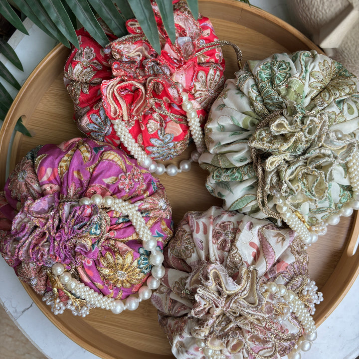 Floral Dual Tone potlis