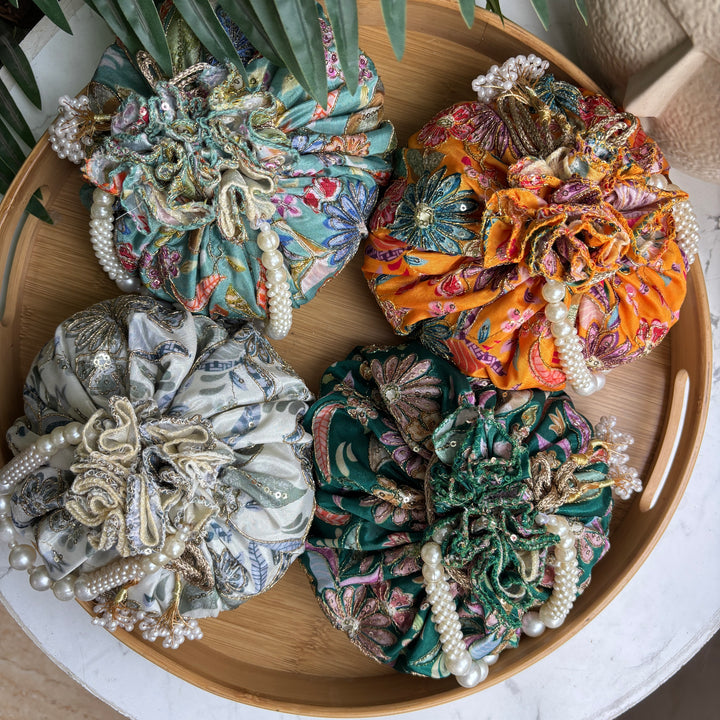 Floral Dual Tone potlis
