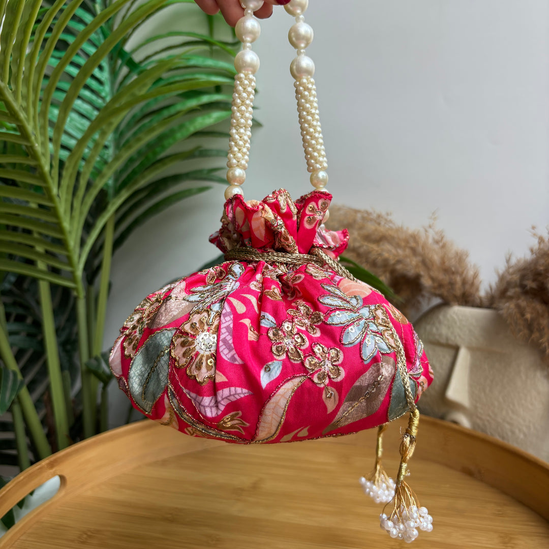 Floral Dual Tone potlis